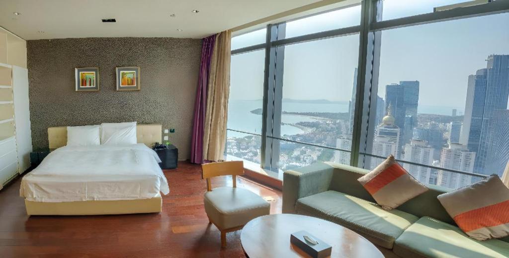 Grand Madison Qingdao Harbour-View Central（Former Qingdao Farglory Hotel） Zewnętrze zdjęcie